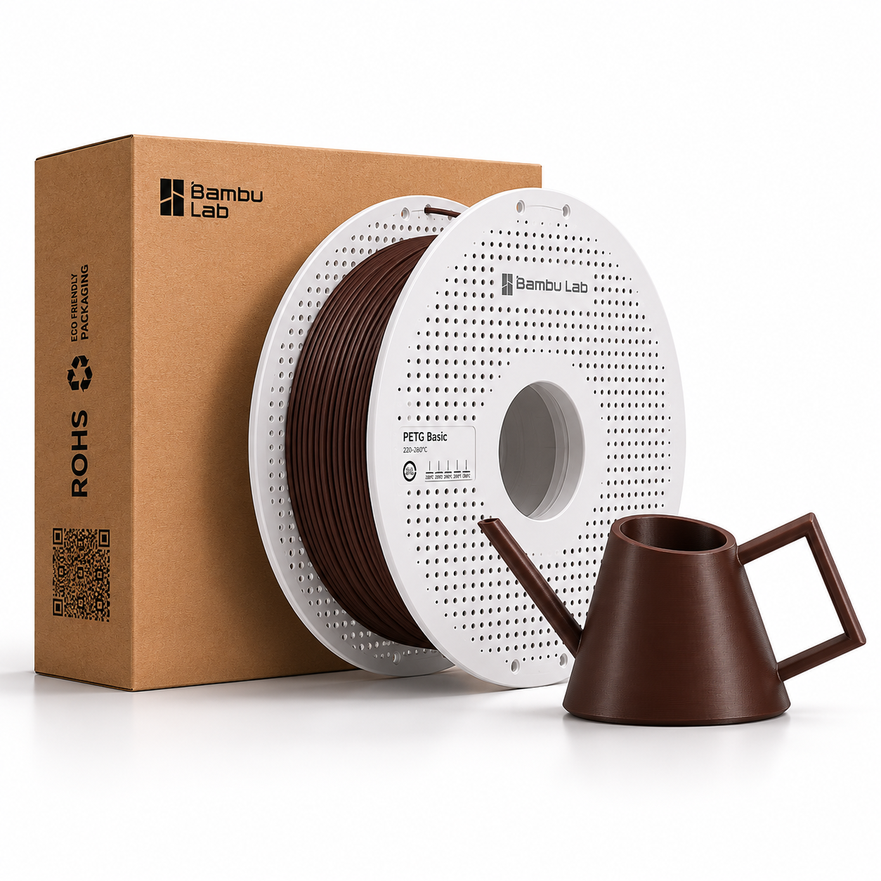 Filamento Bambu PETG Basic 1.75 mm 1 kg - Alta Resistencia y Excelente Calidad de Impresión