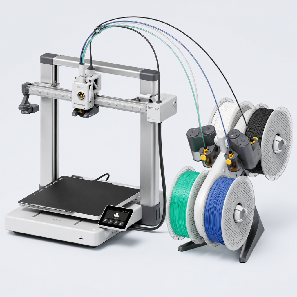 Bambu Lab A1 Combo 3D Printer with AMS Lite | High-Speed Multi-Color FDM Printer