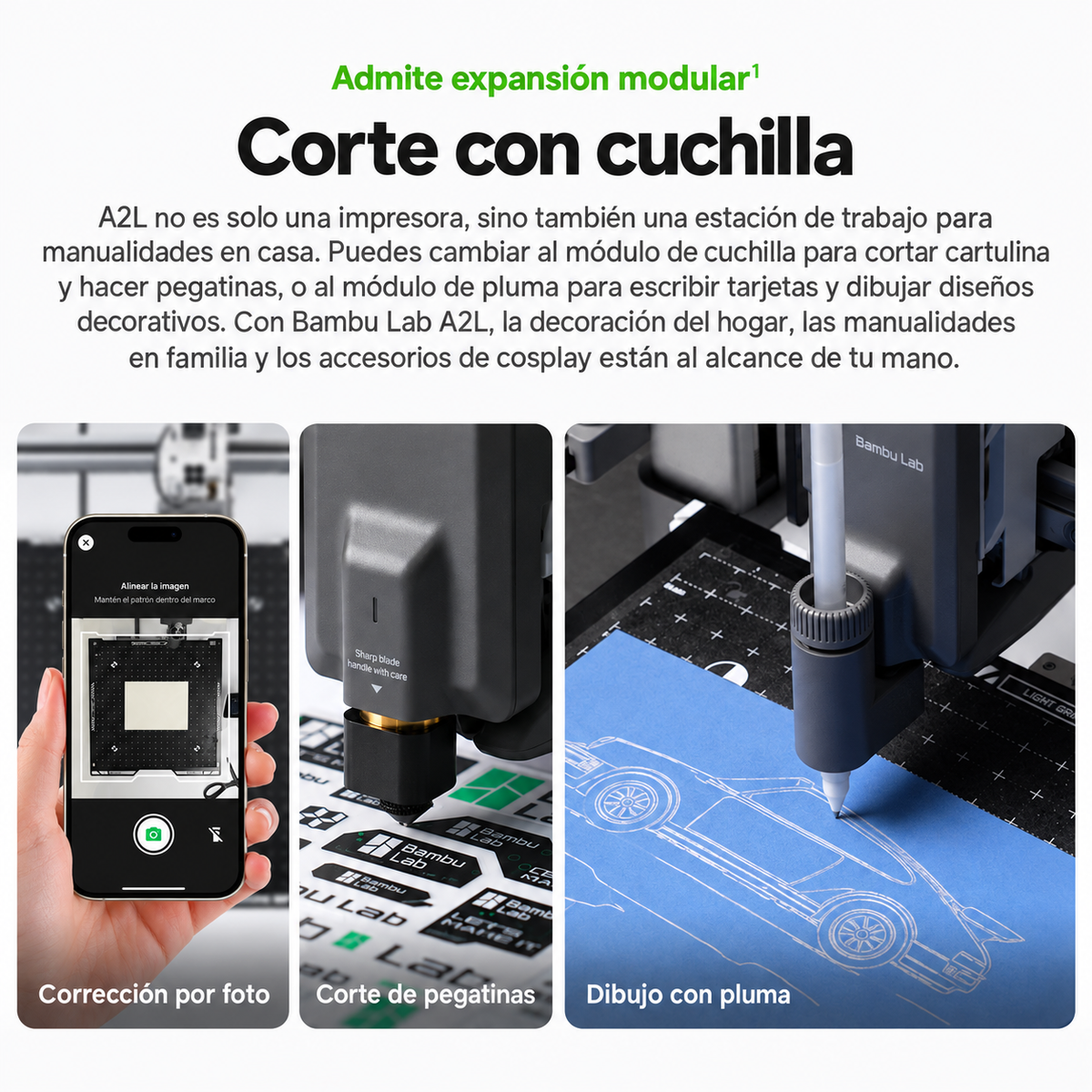 Bambu Lab A2L Combo con AMS lite | Impresora 3D Multicolor de Gran Formato
