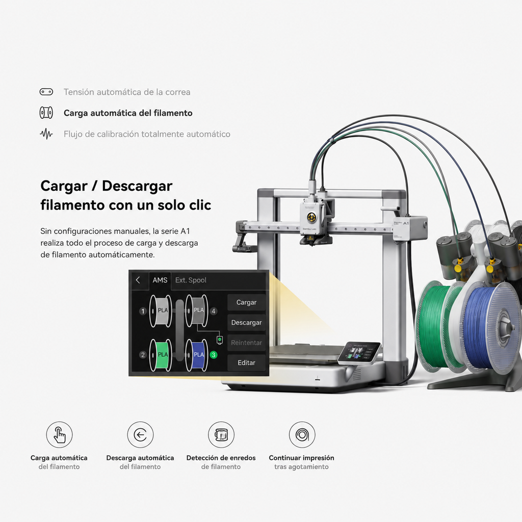 Bambu Lab A1 Combo 3D Printer with AMS Lite | High-Speed Multi-Color FDM Printer