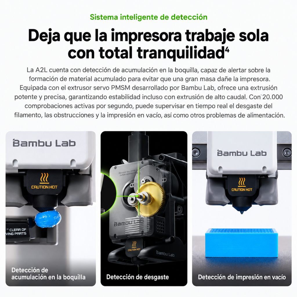 Bambu Lab A2L Combo con AMS lite | Impresora 3D Multicolor de Gran Formato