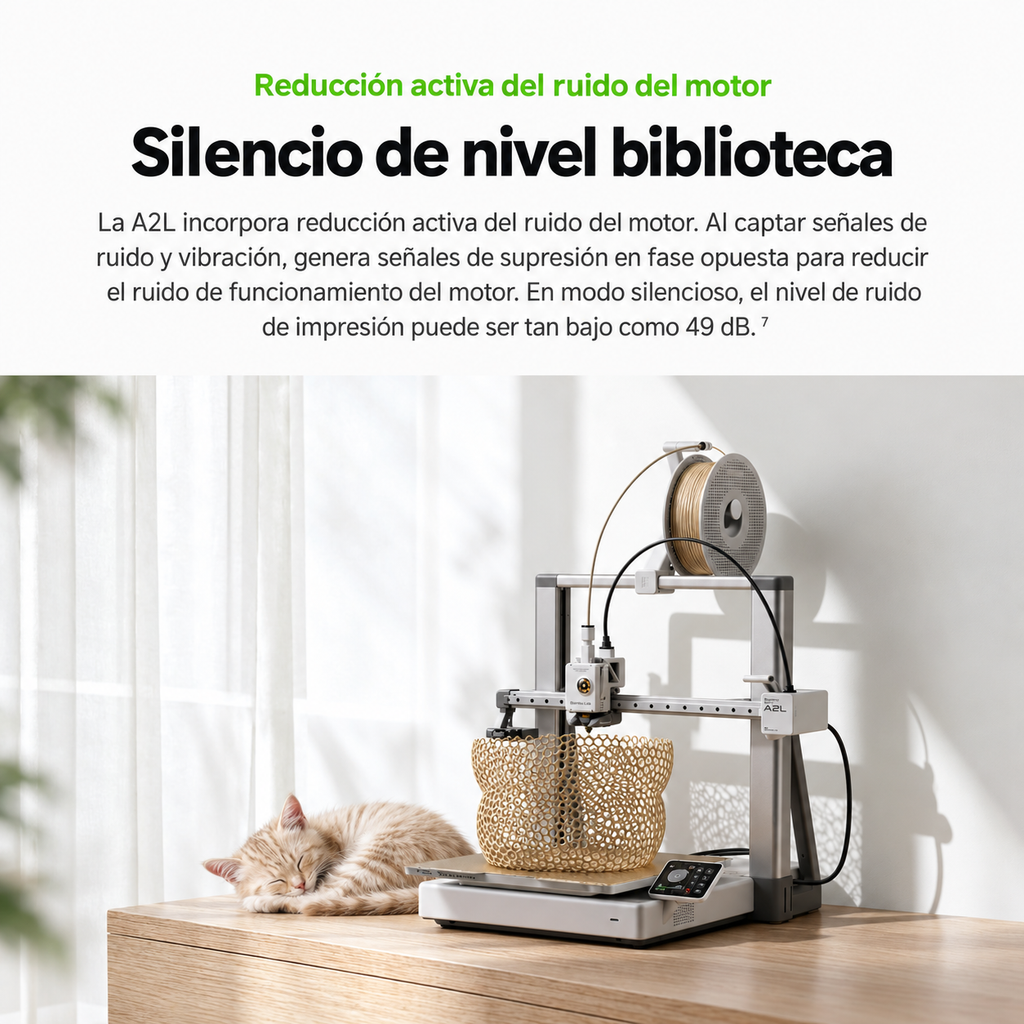 Bambu Lab A2L Combo con AMS lite | Impresora 3D Multicolor de Gran Formato