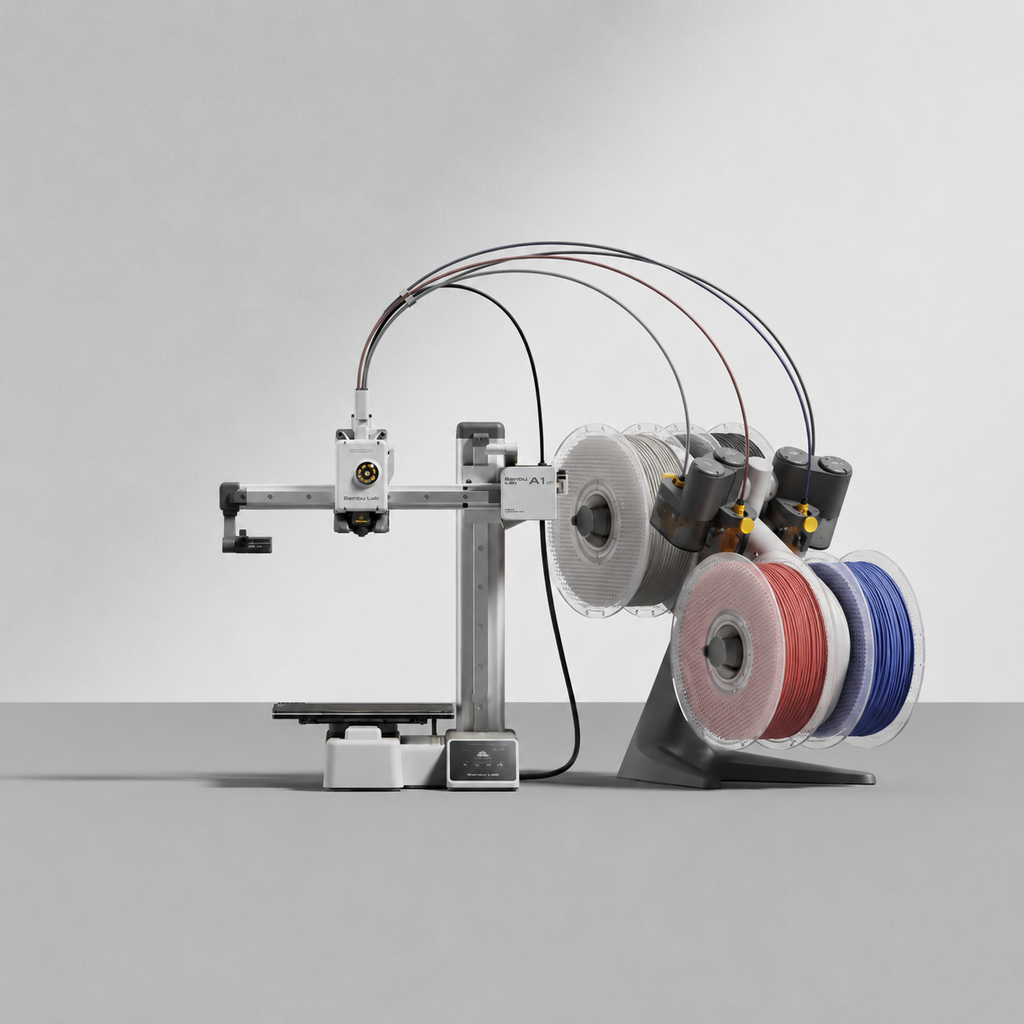 Bambu Lab A1 Mini Combo con AMS Lite | Impresora 3D FDM multicolor compacta