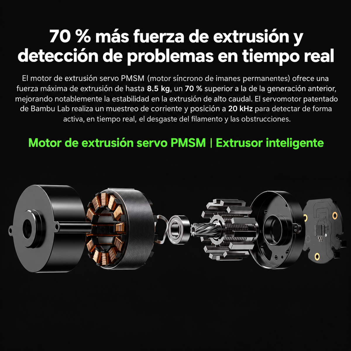 Bambu Lab P2S – Impresora 3D Inteligente con IA, Control de Flujo y Cámara de 50 °C
