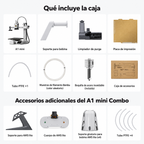 Bambu Lab A1 Mini Combo con AMS Lite | Impresora 3D Multicolor de Alta Velocidad