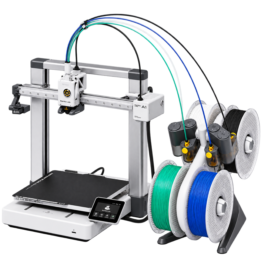 Bambu Lab A1 Combo con AMS Lite | Impresora 3D FDM Multicolor de Alta Velocidad