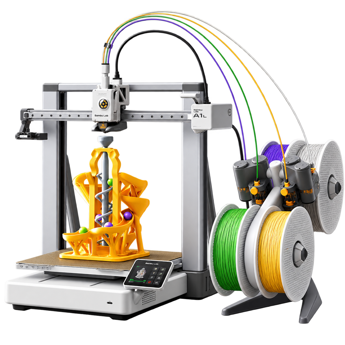 Bambu Lab A2L Combo con AMS lite | Impresora 3D Multicolor de Gran Formato