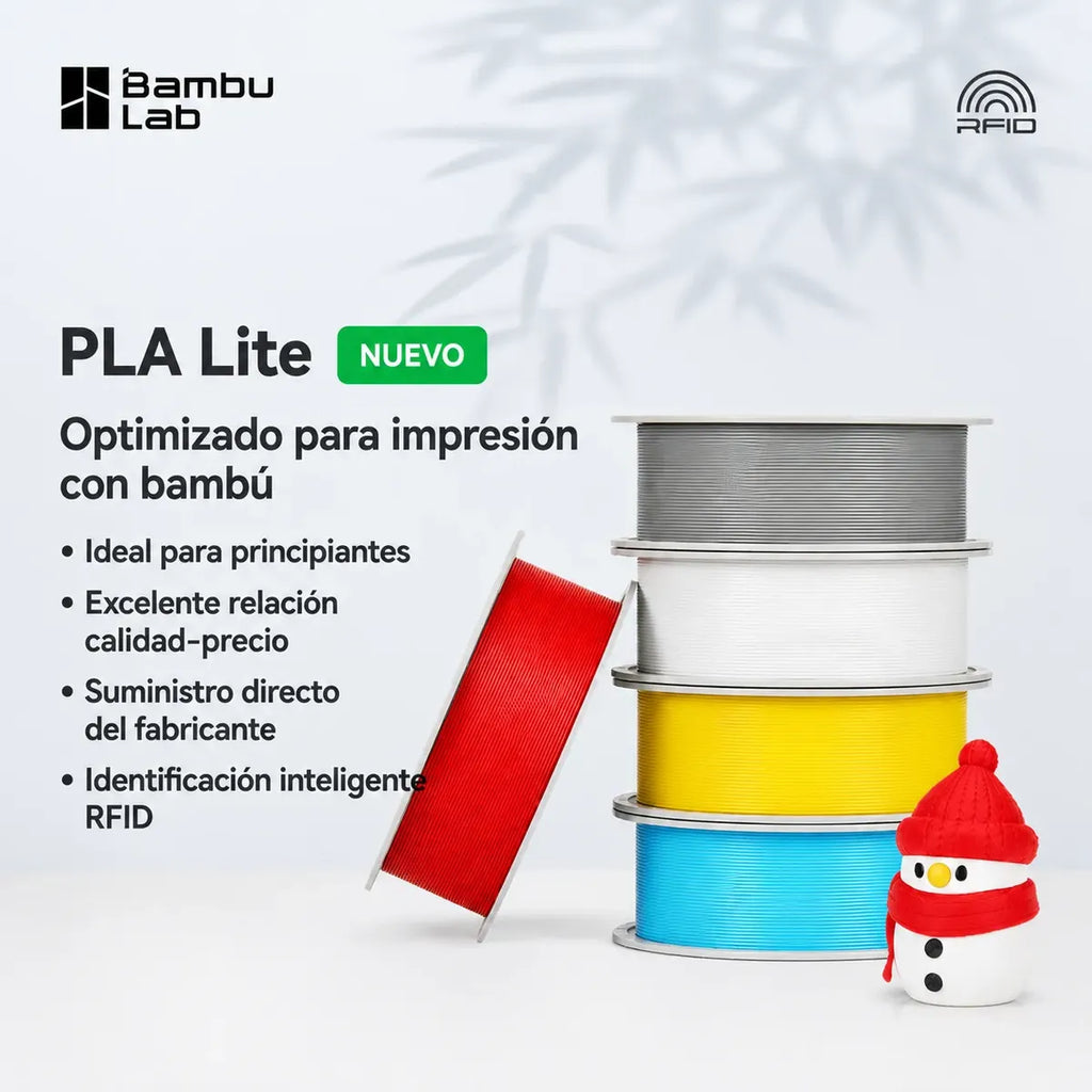 Bambu Lab PLA Lite Filament 1.75mm 1kg | Easy-to-Print High-Quality 3D Printing Filament